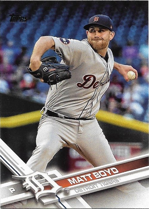 Matt Boyd 2017 Topps Update #US82 Detroit Tigers Baseball Card