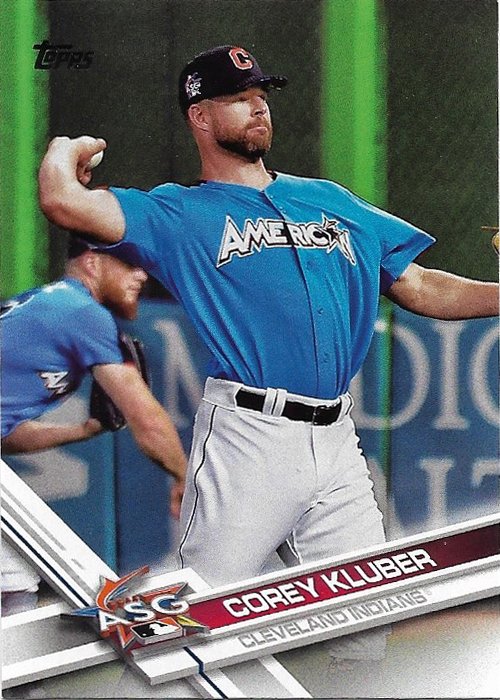 Corey Kluber 2017 Topps Update #US64 Cleveland Indians Baseball Card