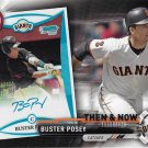 Buster Posey 2017 Topps Bowman Then & Now #BOWMAN-7 San Francisco Giants Baseball Card
