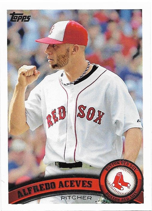 Alfredo Aceves 2011 Topps Update #US122 Boston Red Sox Baseball Card