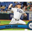 Alex Cobb 2011 Topps Update Rookie #US159 Tampa Bay Rays Baseball Card