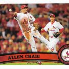 Allen Craig 2011 Topps Update #US255 St. Louis Cardinals Baseball Card