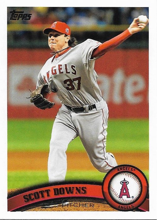 Scott Downs 2011 Topps Update #US101 Los Angeles Angels Baseball Card