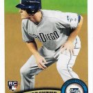 Logan Forsythe 2011 Topps Update Rookie #US104 San Diego Padres Baseball Card