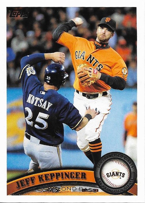 Jeff Keppinger 2011 Topps Update #US131 San Francisco Giants Baseball Card