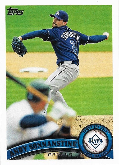 Andy Sonnanstine 2011 Topps Update #US191 Tampa Bay Rays Baseball Card
