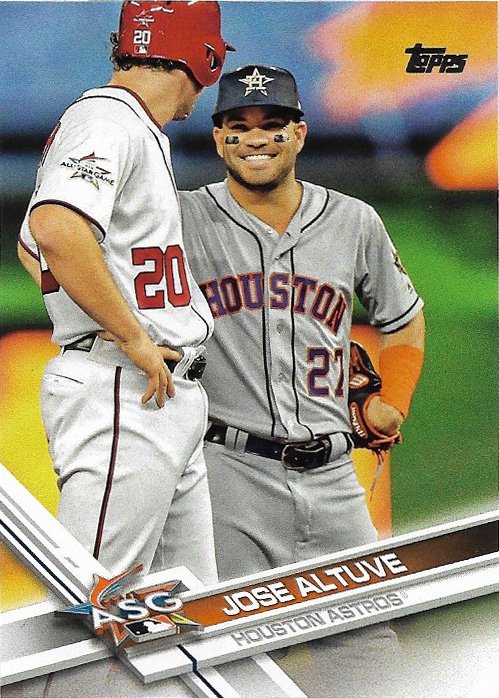 Jose Altuve 2017 Topps Update #US175 Houston Astros Baseball Card