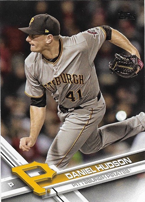 Daniel Hudson 2017 Topps Update #US137 Pittsburgh Pirates Baseball Card