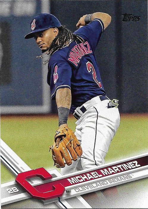 Michael Martinez 2017 Topps Update #US282 Cleveland Indians Baseball Card