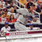 Jose Ramirez 2017 Topps Update #US222 Cleveland Indians Baseball Card