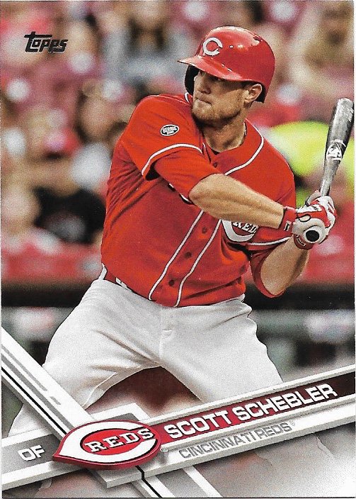 Scott Schebler 2017 Topps #310 Cincinnati Reds Baseball Card