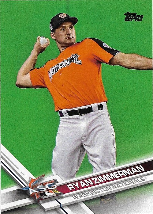 Ryan Zimmerman 2017 Topps Update #US112 Washington Nationals Baseball Card