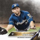 Shane Peterson 2016 Topps #672 Milwaukee Brewers Baseball Card