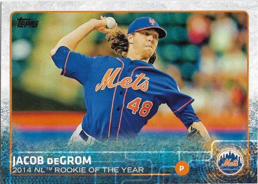 Jacob deGrom 2015 Topps #387 New York Mets Baseball Card