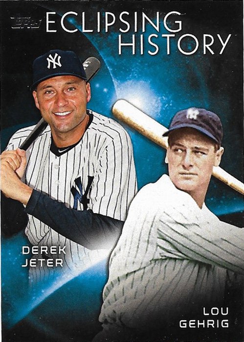 Derek Jeter, Lou Gehrig Eclipsing History #EH-9 New York Yankees Baseball Card