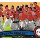 Atlanta Braves 2011 Topps #319 Baseball Team Card