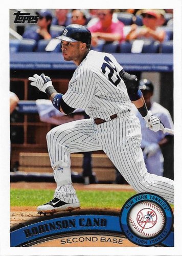 Robinson Cano 2011 Topps #130 New York Yankees Baseball Card
