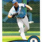 David DeJesus 2011 Topps #170 Kansas City Royals Baseball Card