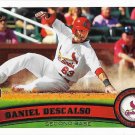 Daniel Descalso 2011 Topps Rookie #87 St. Louis Cardinals Baseball Card