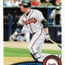 Omar Infante 2011 Topps #81 Atlanta Braves Baseball Card