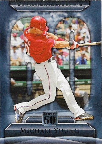 Michael Young 2011 Topps Topps 60 #T60-40 Texas Rangers Baseball Card