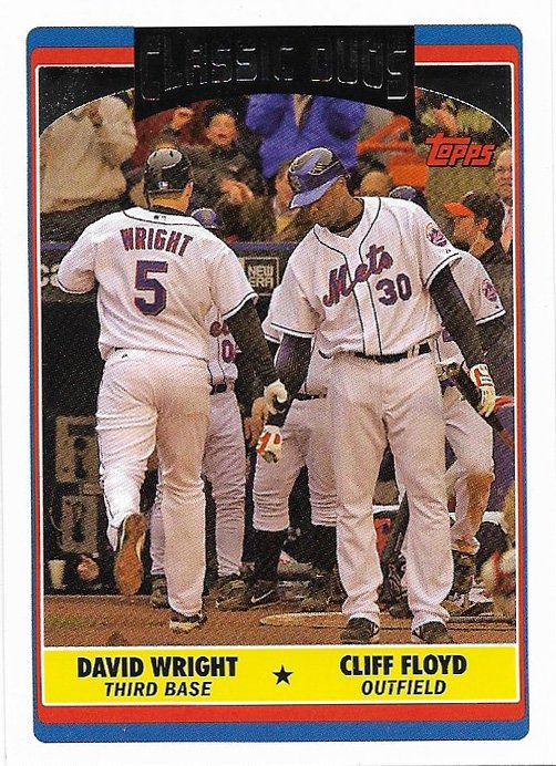 David Wright-Cliff Floyd 2006 Topps Updates & Highlights #UH327 New York Mets Baseball Card