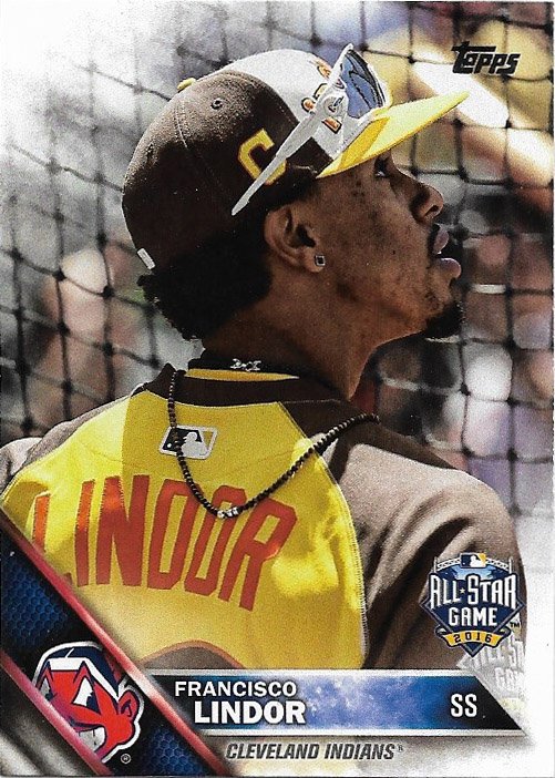 Francisco Lindor 2016 Topps Update #US275 Cleveland Indians Baseball Card