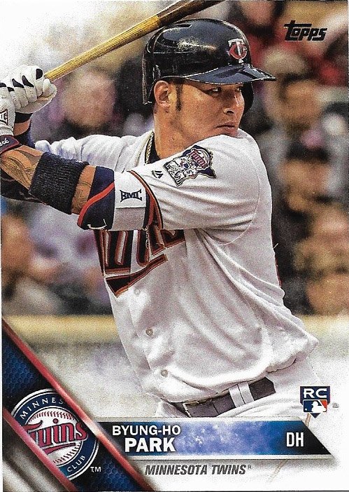 Byung-Ho Park 2016 Topps Update Rookie #US65 MInnesota Twins Baseball Card