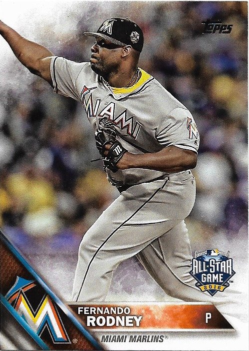 Fernando Rodney 2016 Topps Update #US173 Miami Marlins Baseball Card