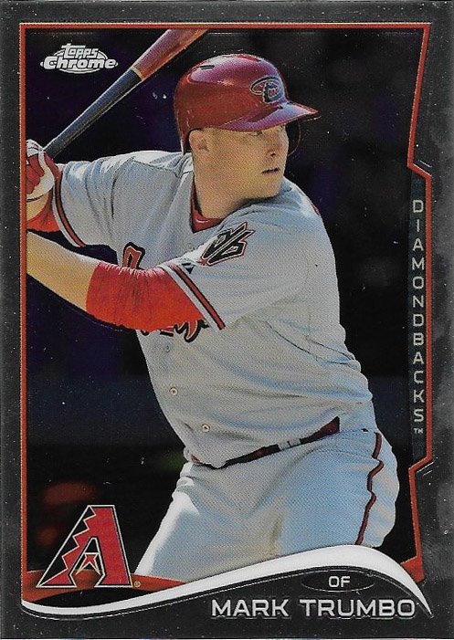 Mark Trumbo 2014 Topps Update Mega Box Chrome #MB-27 Arizona Diamondbacks Baseball Card