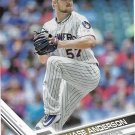 Chase Anderson 2017 Topps #376 Milwaukee Brewers Baseball Card