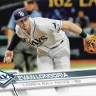 Evan Longoria 2017 Topps #390 Tampa Bay Rays Baseball Card