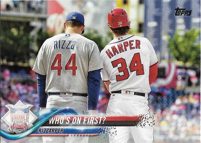 Anthony Rizzo, Bryce Harper 2018 Topps #126 Baseball Card