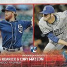 Chris Rearick, Cory Mazzoni 2015 Topps Update Rookie #US194 San Diego Padres Baseball Card