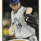 Shaun Marcum 2012 Topps #262 Milwaukee Brewers Baseball Card