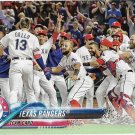 Texas Rangers 2018 Topps #229 Baseball Team Card