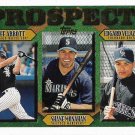 Jeff Abbott, Shane Monahan, Edgar Velazquez 1997 Topps #491 Baseball Card
