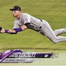 Carlos Gonzalez 2018 Topps #110 Colorado Rockies Baseball Card