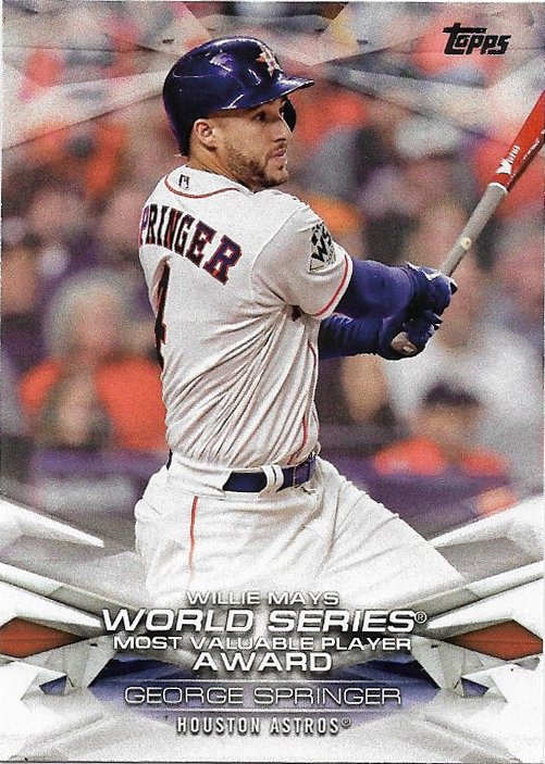 George Springer 2018 Topps MLB Awards #MLBA-50 Houston Astros Baseball Card