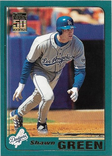 Shawn Green 2001 Topps #20 Los Angeles Dodgers Baseball Card