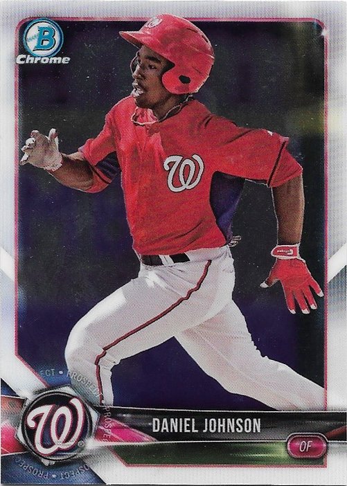 Daniel Johnson 2018 Bowman Prospects Chrome #BCP3 Washington Nationals Baseball Card