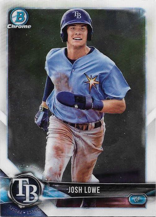 Josh Lowe 2018 Bowman Prospects Chrome #BCP127 Tampa Bay Rays Baseball Card