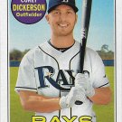 Corey Dickerson 2018 Topps Heritage #88 Tampa Bay Rays Baseball Card