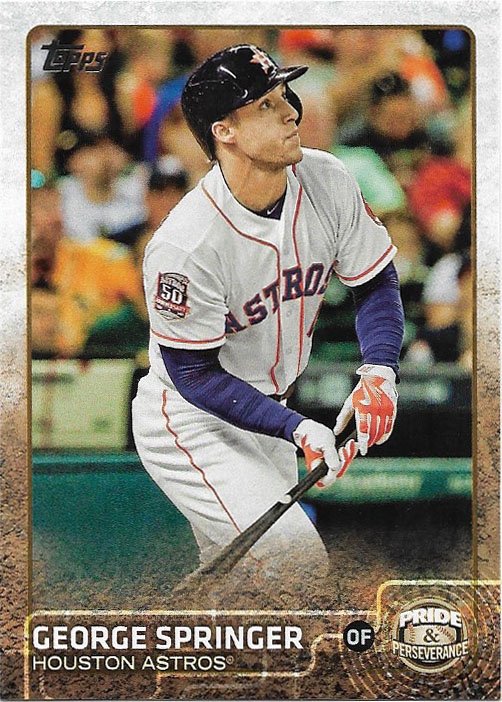 George Springer 2015 Topps Pride & Perserverance #PP-3 Houston Astros Baseball Card