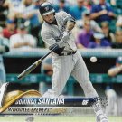 Domingo Santana 2018 Topps #377 Milwaukee Brewers Baseball Card