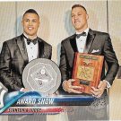 Giancarlo Stanton, Aaron Judge 2018 Topps #389 New York Yankees Baseball Card