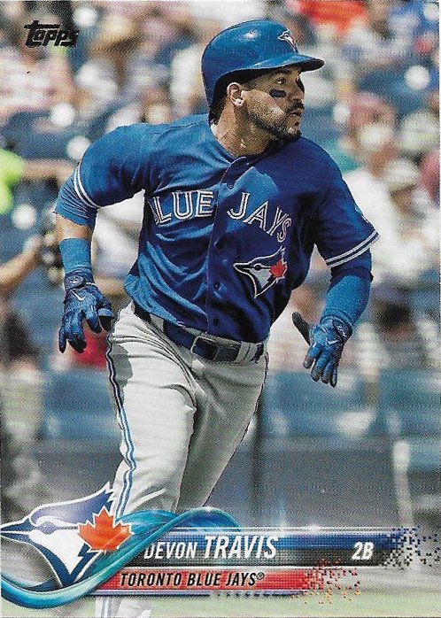 Devon Travis 2018 Topps #453 Toronto Blue Jays Baseball Card