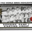 Brooklyn Dodgers 2002 Topps '52 World Series Highlights #52WS-1 Baseball Card