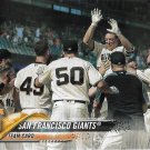 San Francsico Giants 2018 Topps #536 Baseball Team Card