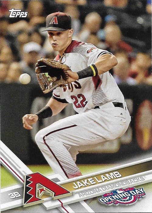 Jake Lamb 2017 Topps Opening Day #45 Arizona Diamondbacks Baseball Card